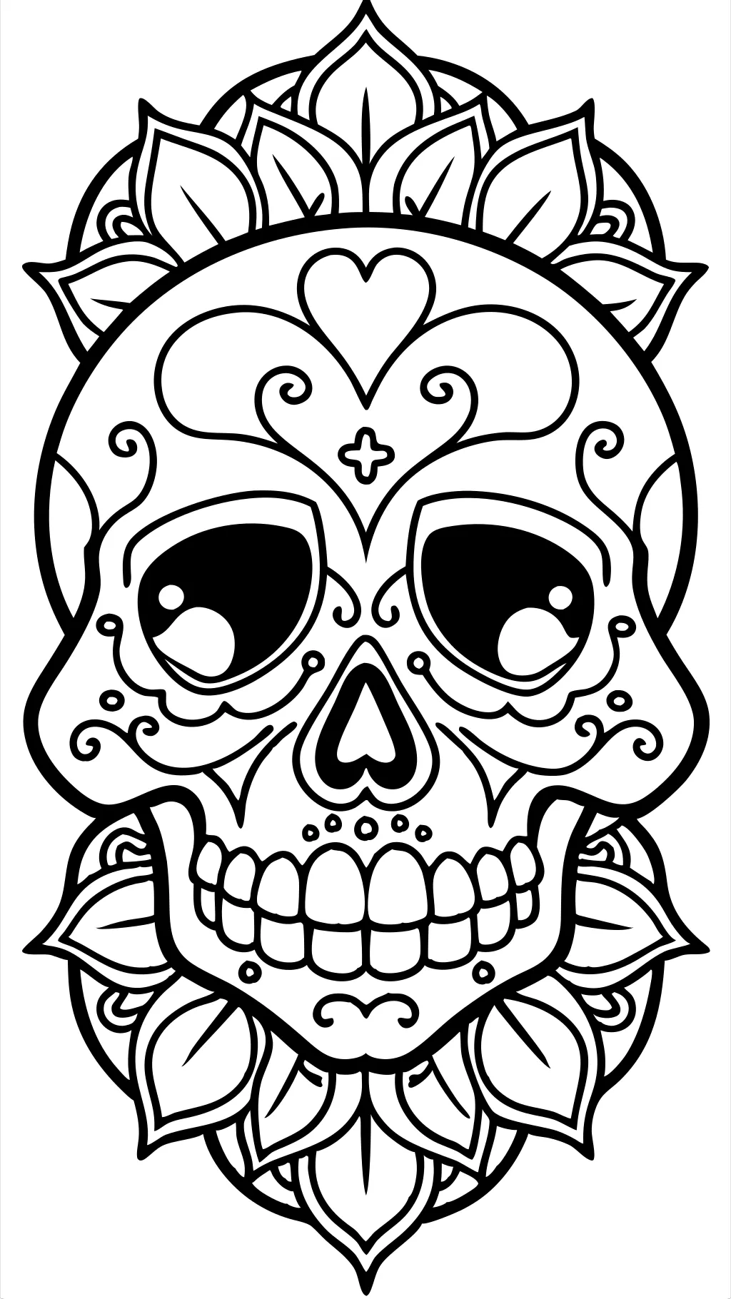 tattoo coloring pages skull